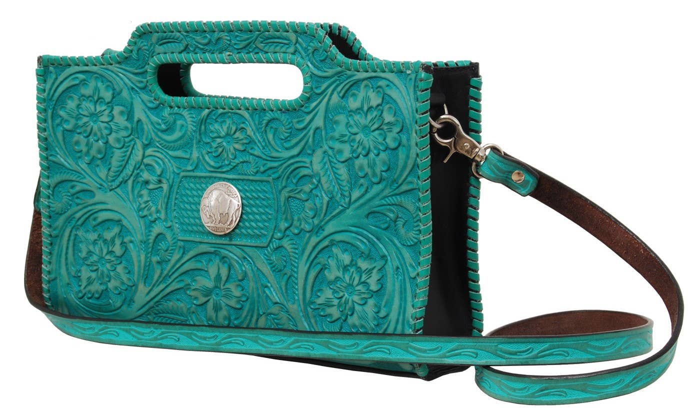 Leather Western Clutch