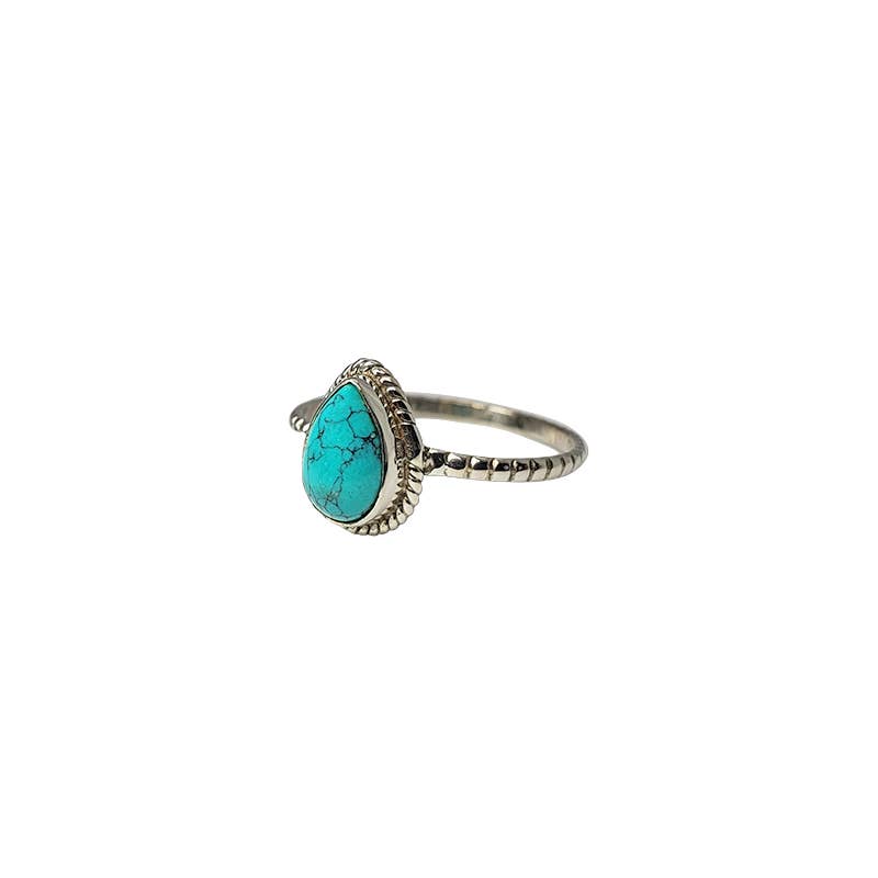 Howlite Sterling Silver Ring