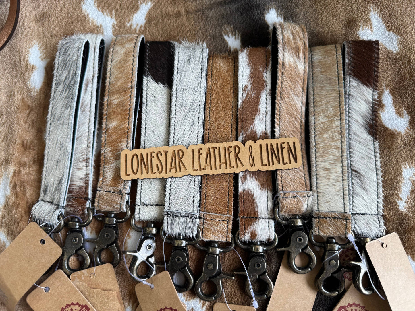 Authentic Cowhide Wristlet Accessory
