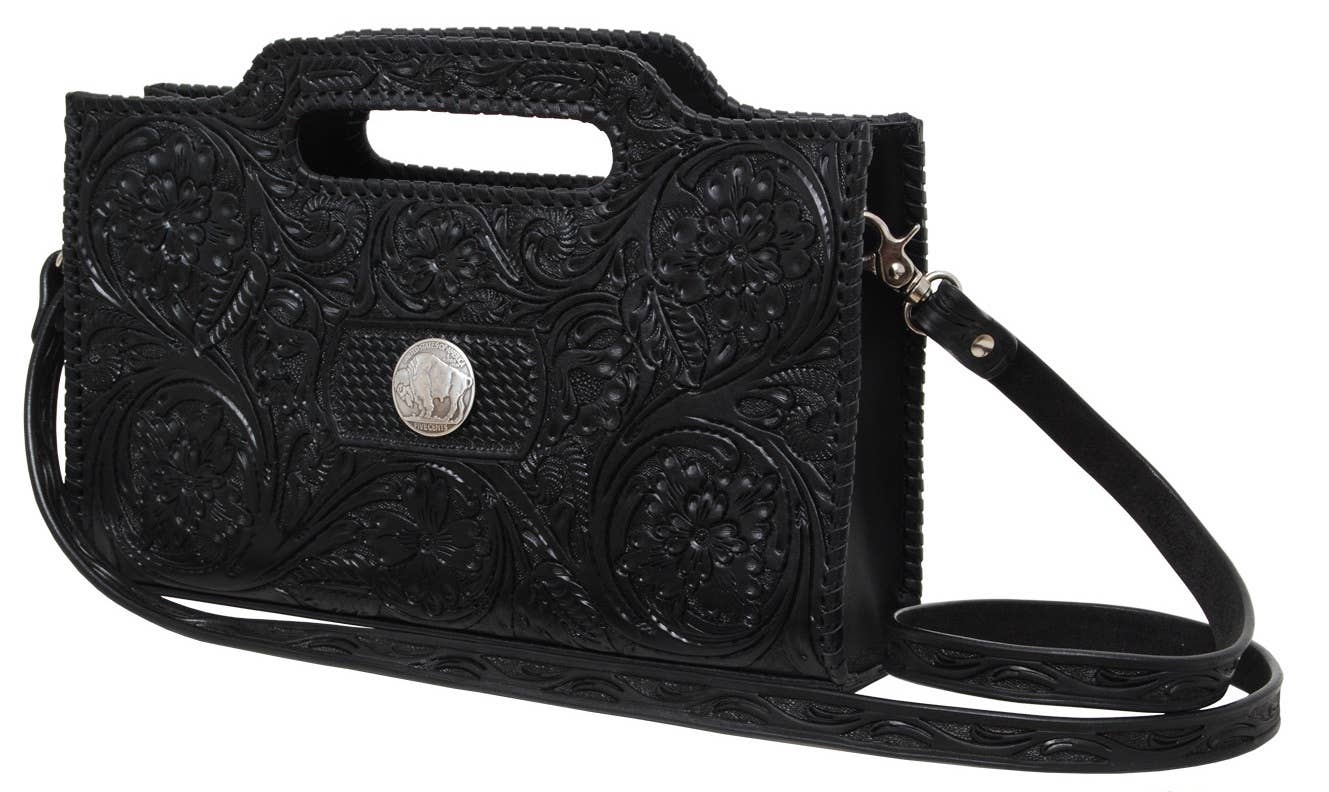 Leather Western Clutch