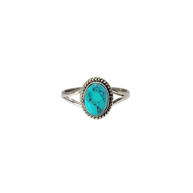 Howlite Stone Sterling Silver Ring