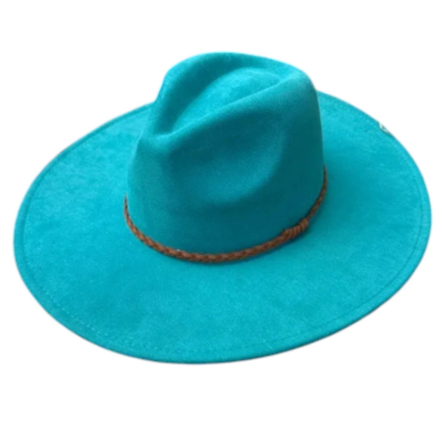 Wide Brim Vegan Suede Hat – Classic & Stylish