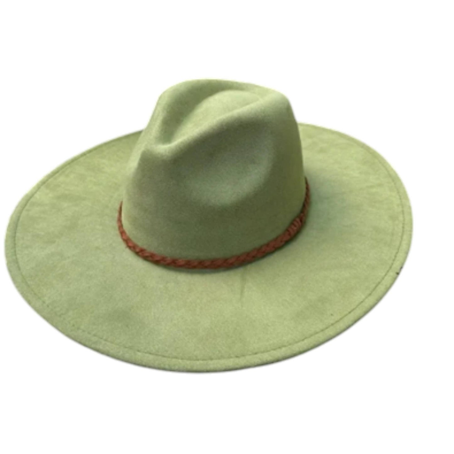 Wide Brim Vegan Suede Hat – Classic & Stylish