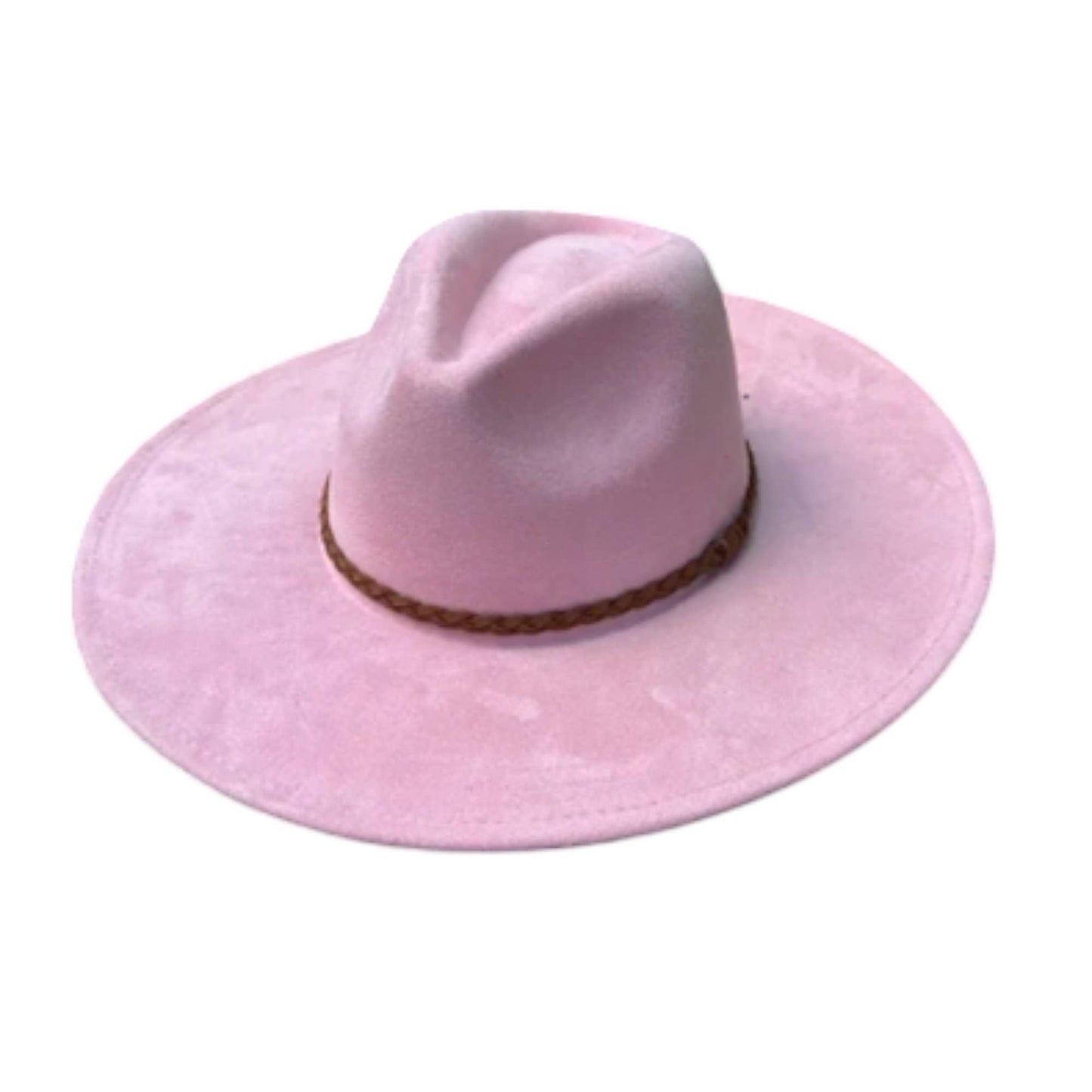 Wide Brim Vegan Suede Hat – Classic & Stylish