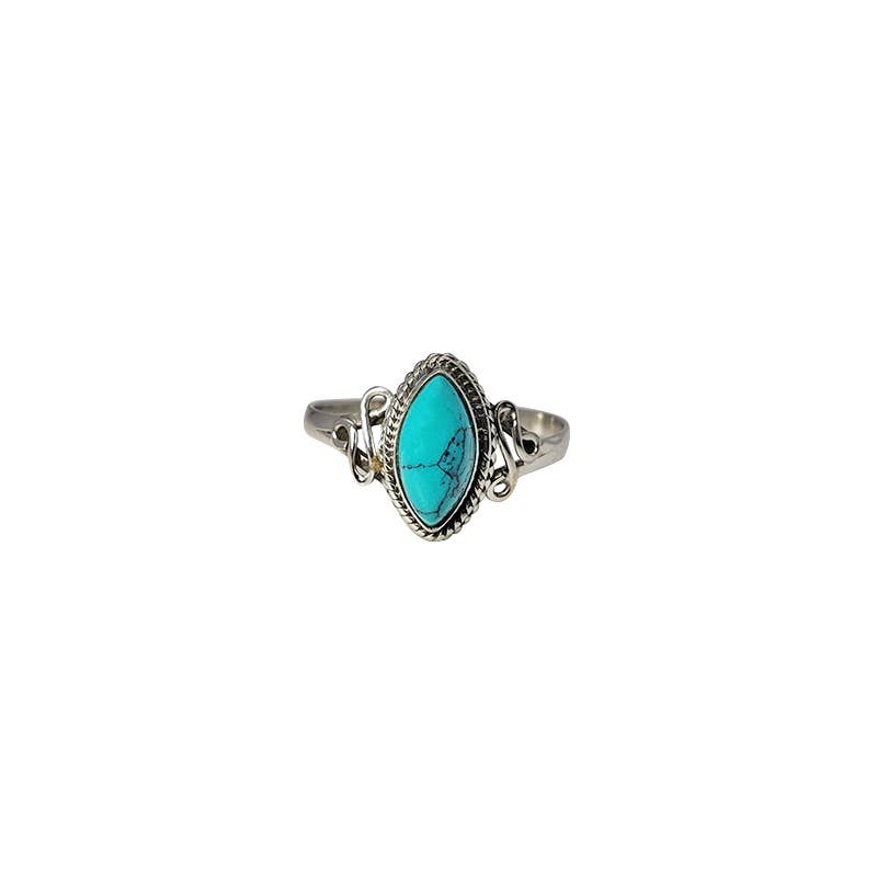 Howlite Stone Sterling Silver Ring