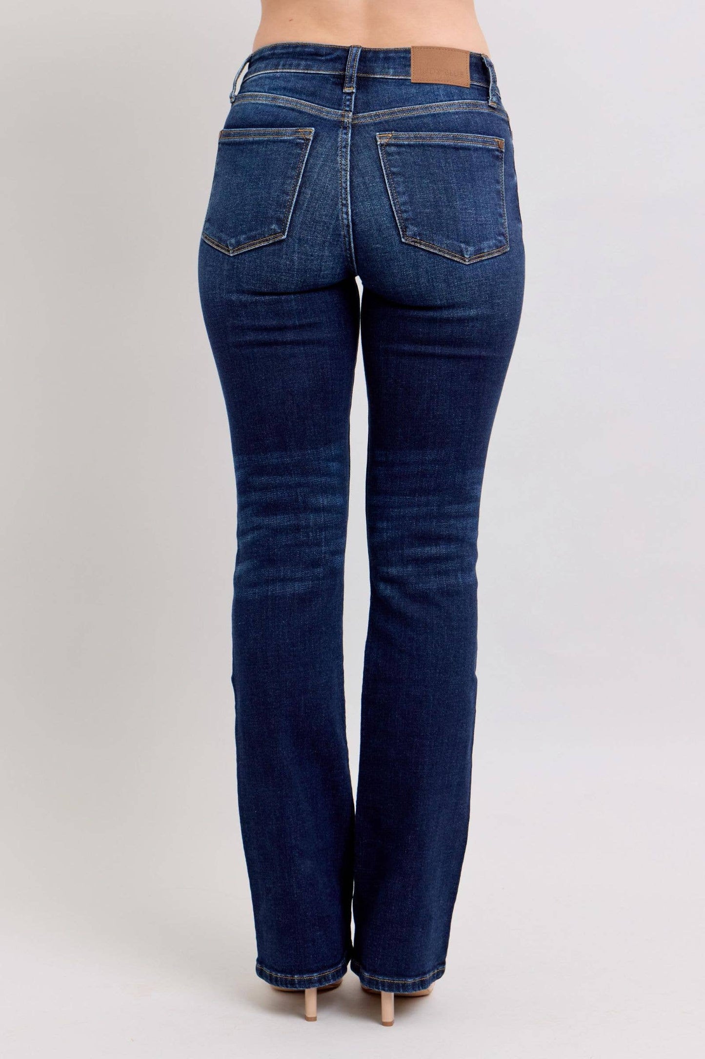 Judy Blue Mid Rise Dark Wash Classic Bootcut, Inseam 32"