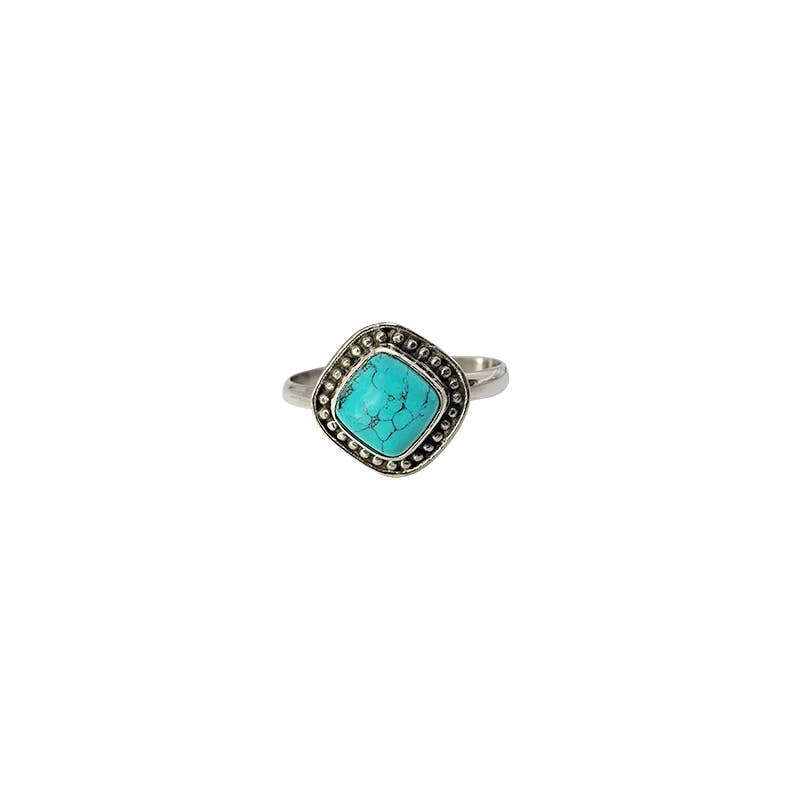 Howlite Sterling Silver Ring