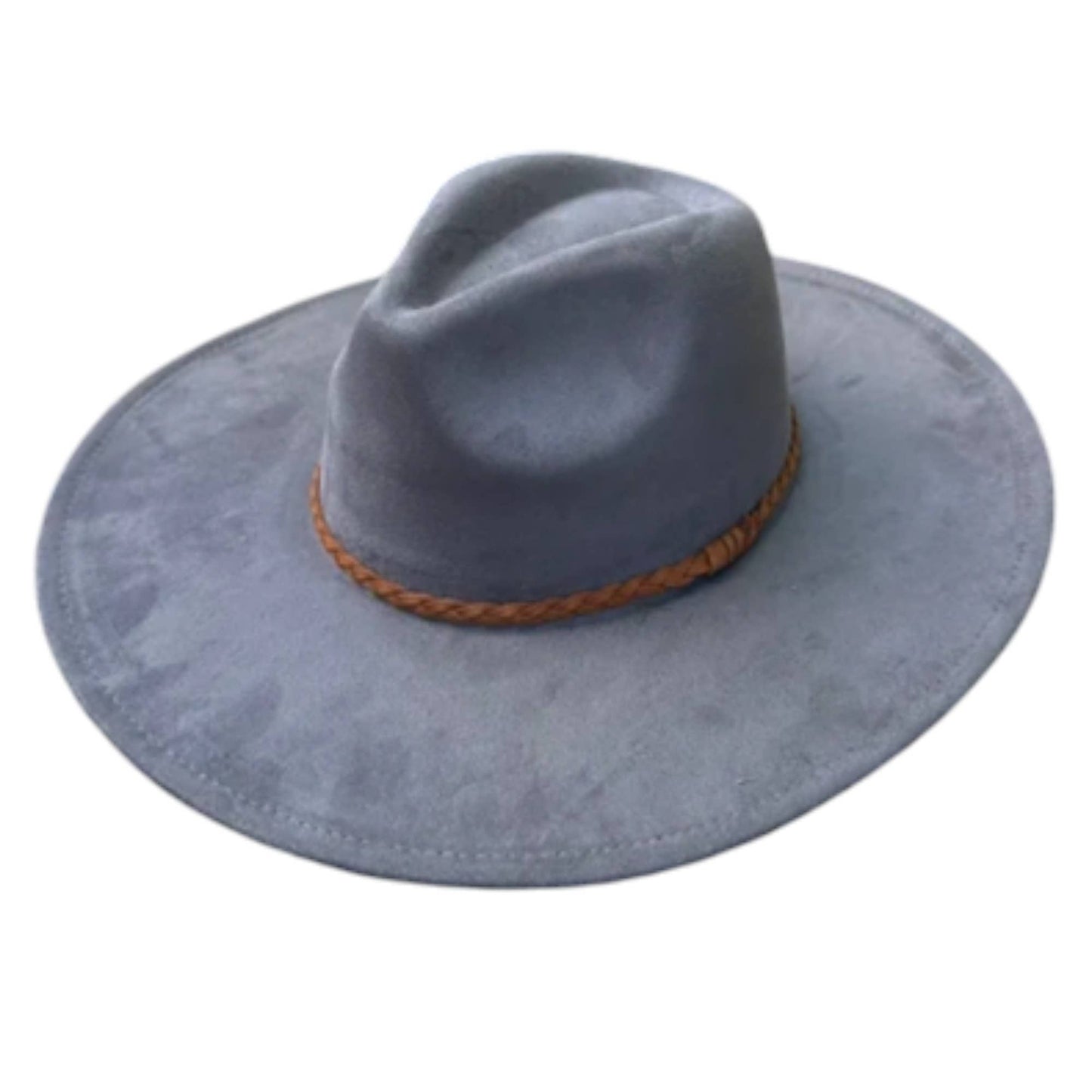 Wide Brim Vegan Suede Hat – Classic & Stylish