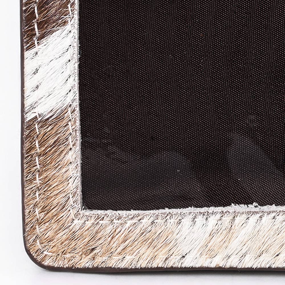 ADCCM109 Hair-On Cowhide Vertical ID Card Holder - Western Style