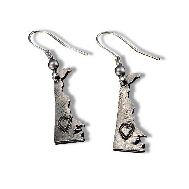 New Mexico -Home State Jewelry - Pewter State Earrings