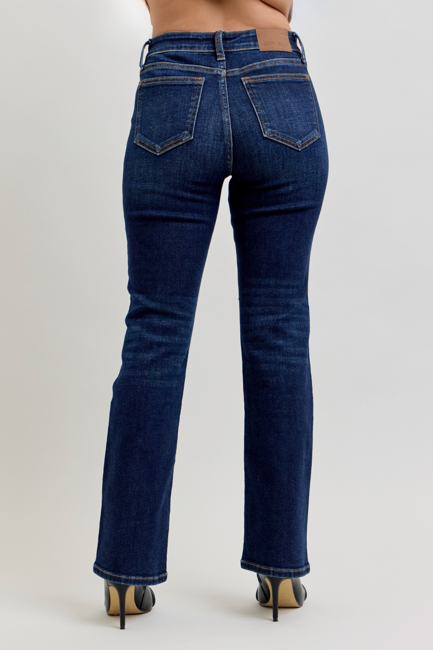Judy Blue Mid Rise Dark Wash Classic Bootcut, PETITE Inseam 29"