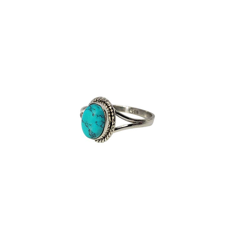 Howlite Stone Sterling Silver Ring