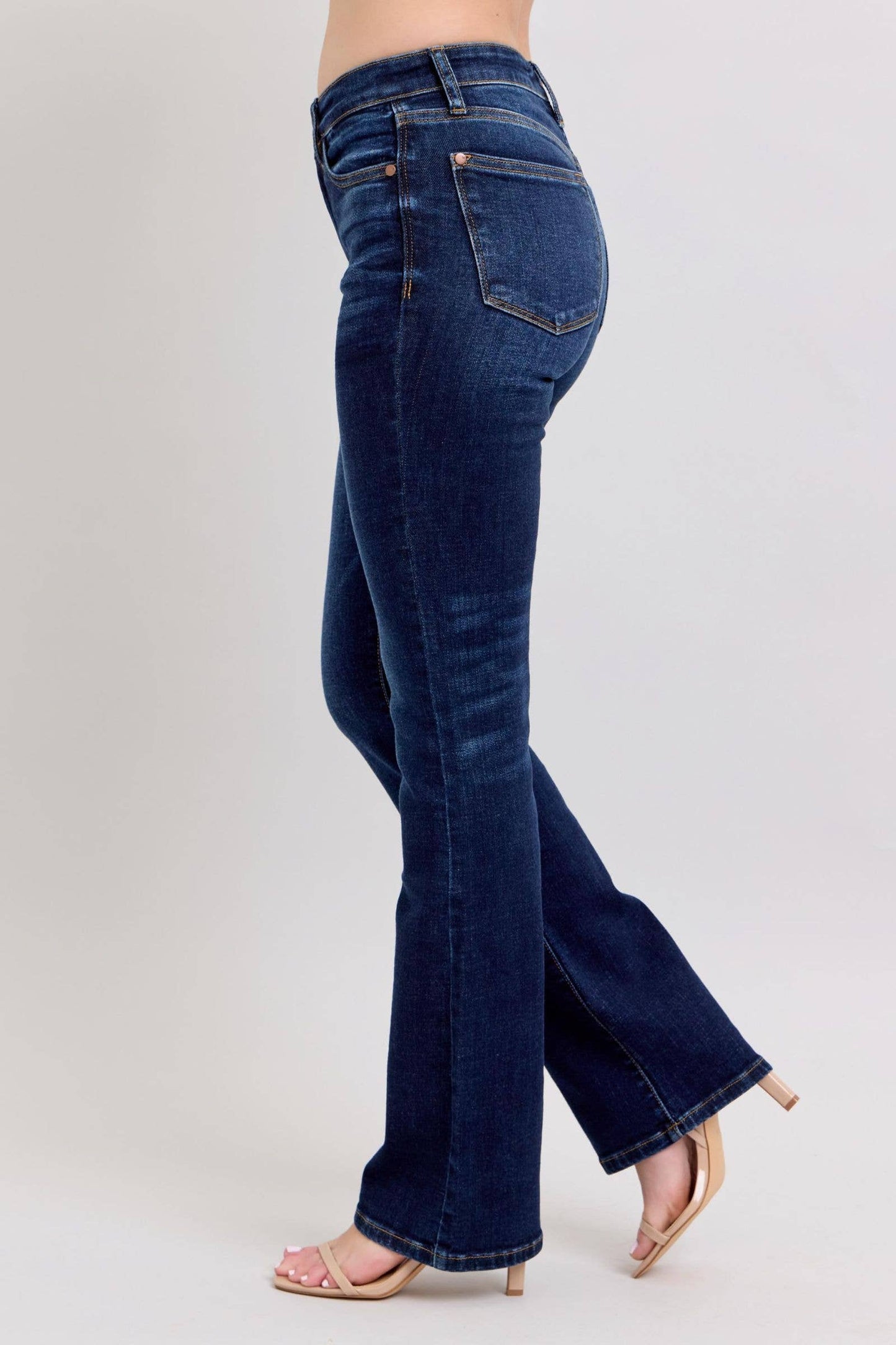 Judy Blue Mid Rise Dark Wash Classic Bootcut, Inseam 32"