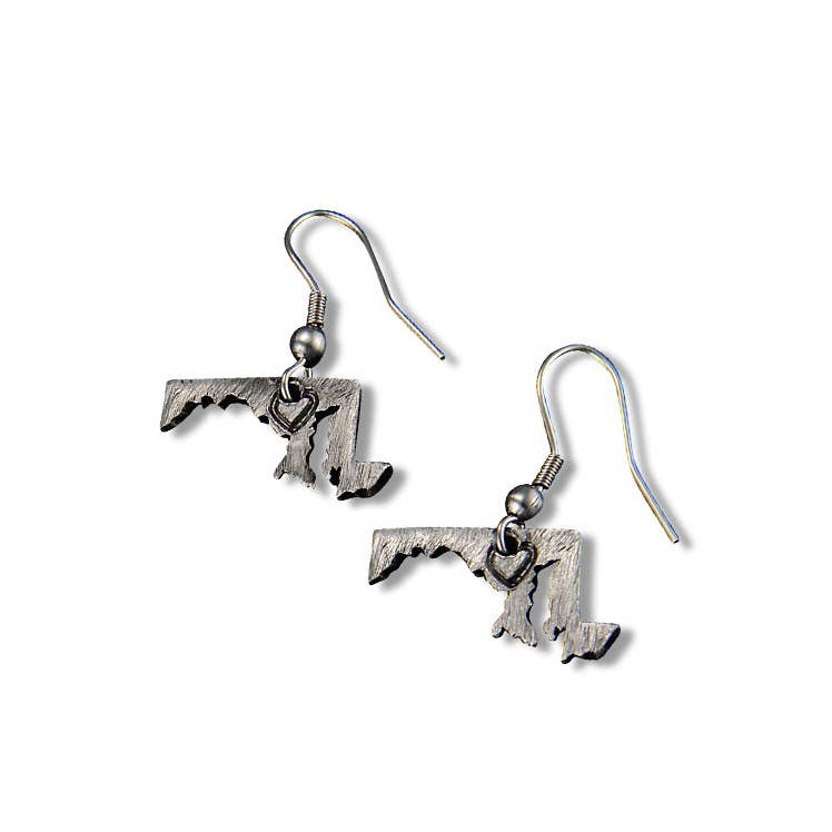 New Mexico -Home State Jewelry - Pewter State Earrings