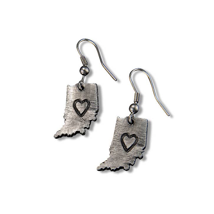 New Mexico -Home State Jewelry - Pewter State Earrings