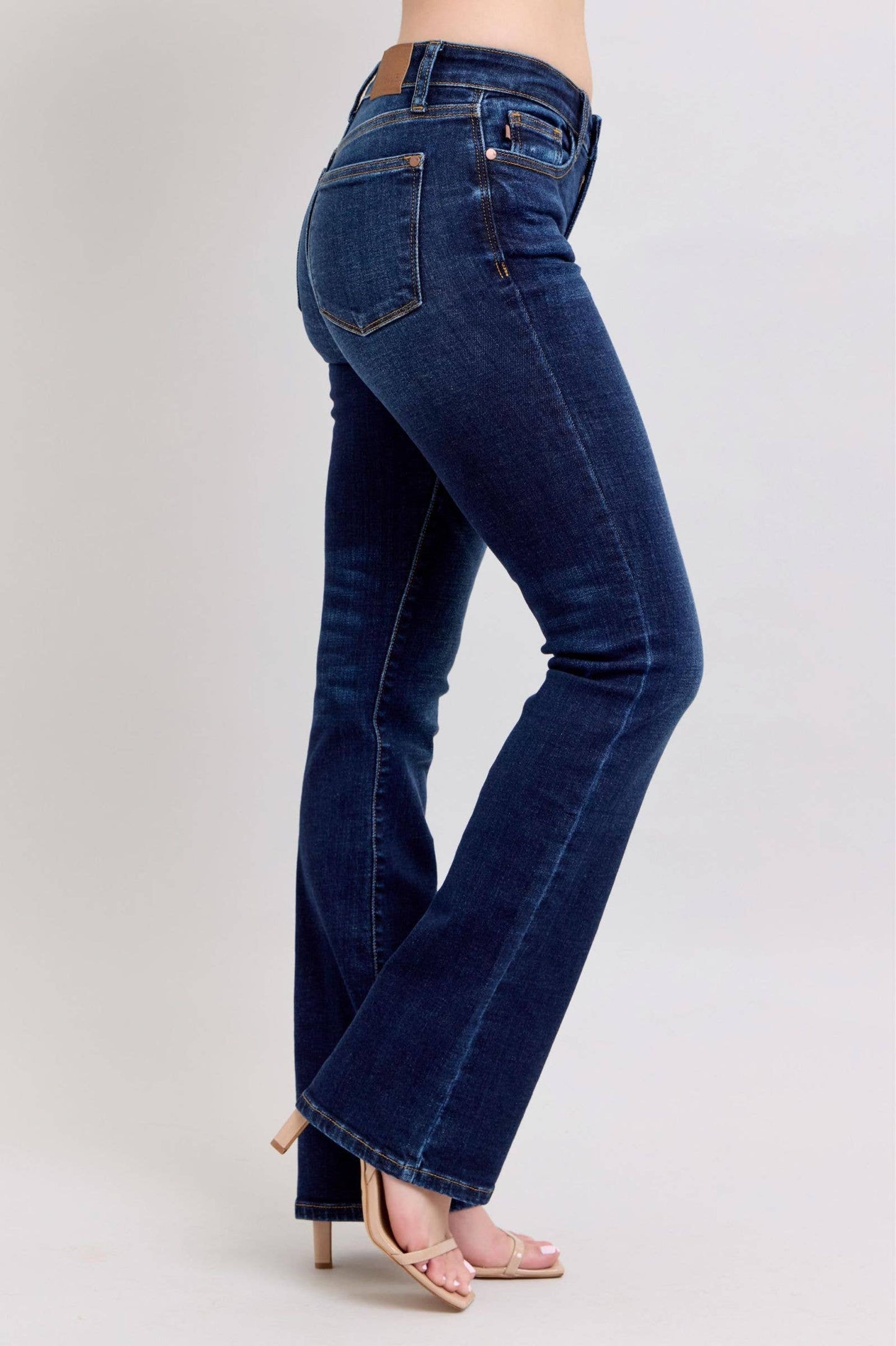 Judy Blue Mid Rise Dark Wash Classic Bootcut, Inseam 32"