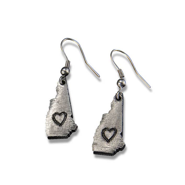 New Mexico -Home State Jewelry - Pewter State Earrings