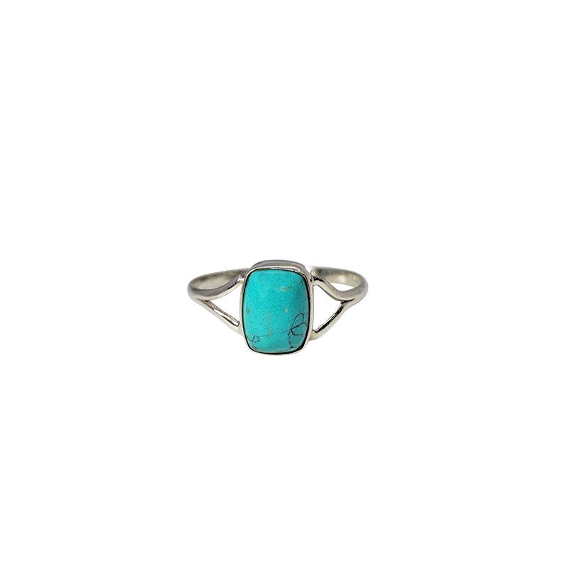 Howlite Stone Sterling Silver Ring