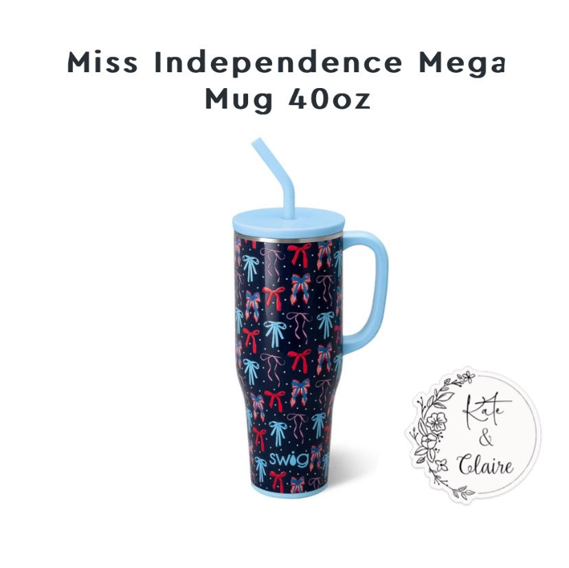 Swig - Little Miss Freedom 40 oz Mega Tumbler