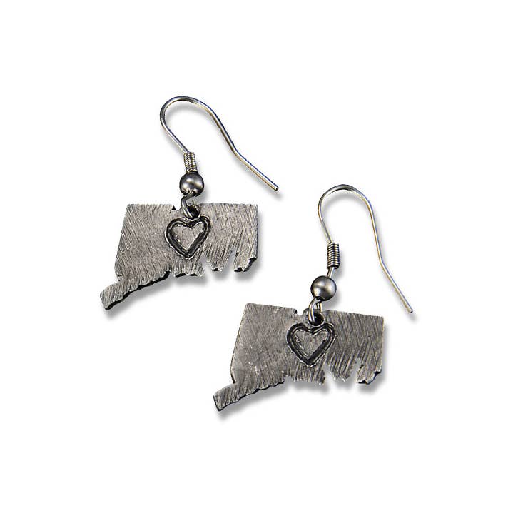New Mexico -Home State Jewelry - Pewter State Earrings