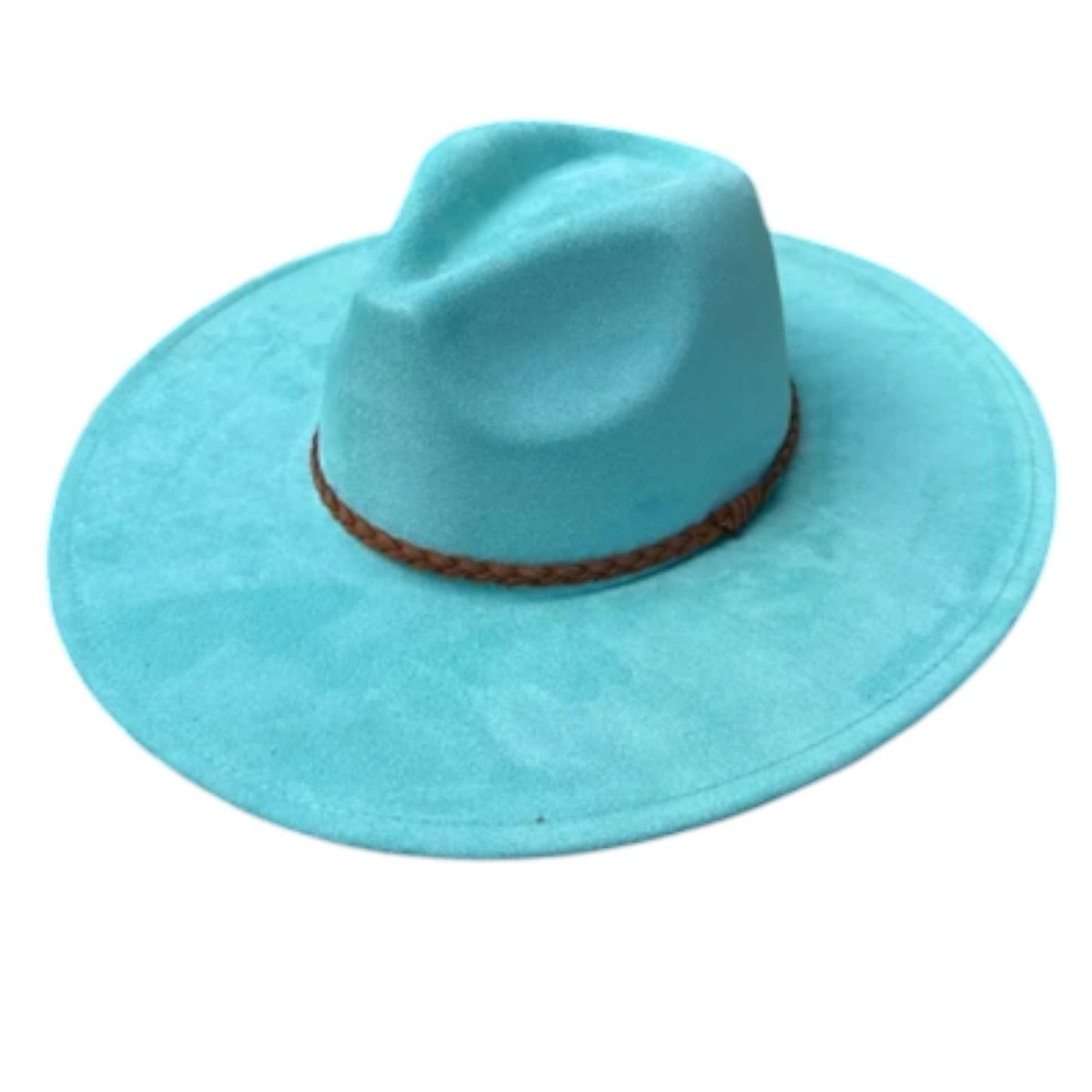 Wide Brim Vegan Suede Hat – Classic & Stylish