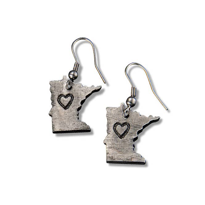 New Mexico -Home State Jewelry - Pewter State Earrings