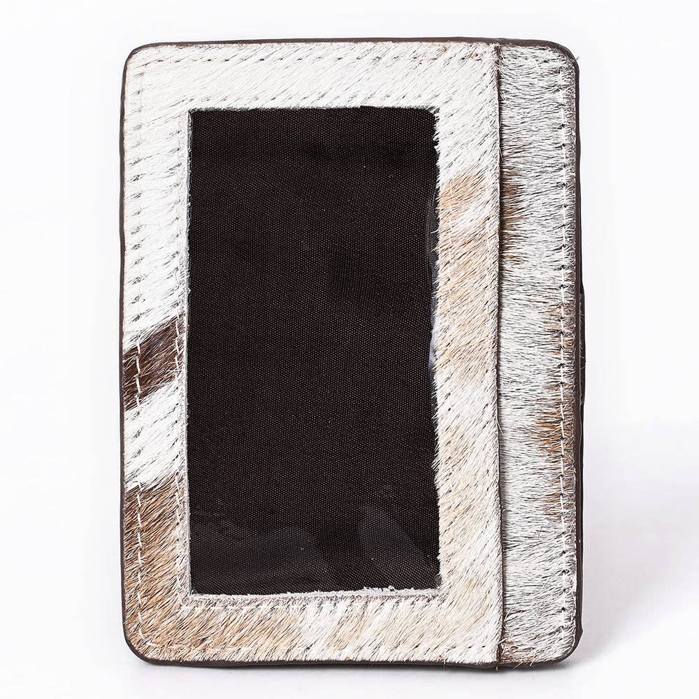 ADCCM109 Hair-On Cowhide Vertical ID Card Holder - Western Style