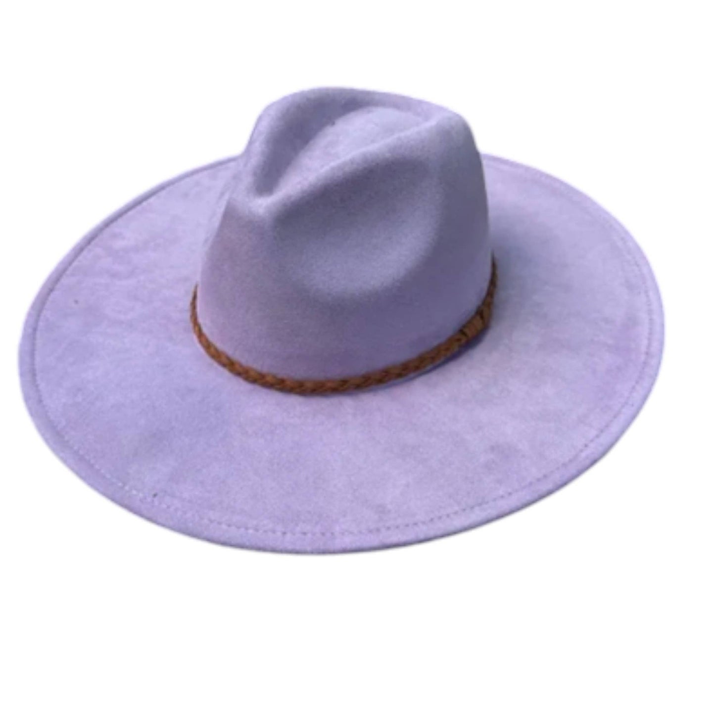 Wide Brim Vegan Suede Hat – Classic & Stylish