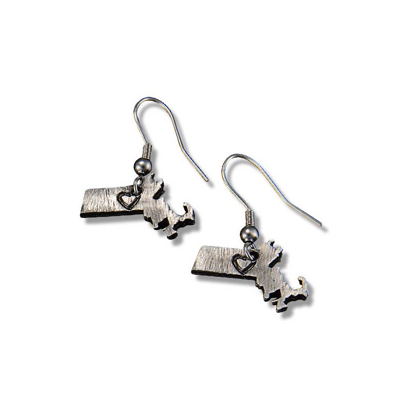 New Mexico -Home State Jewelry - Pewter State Earrings