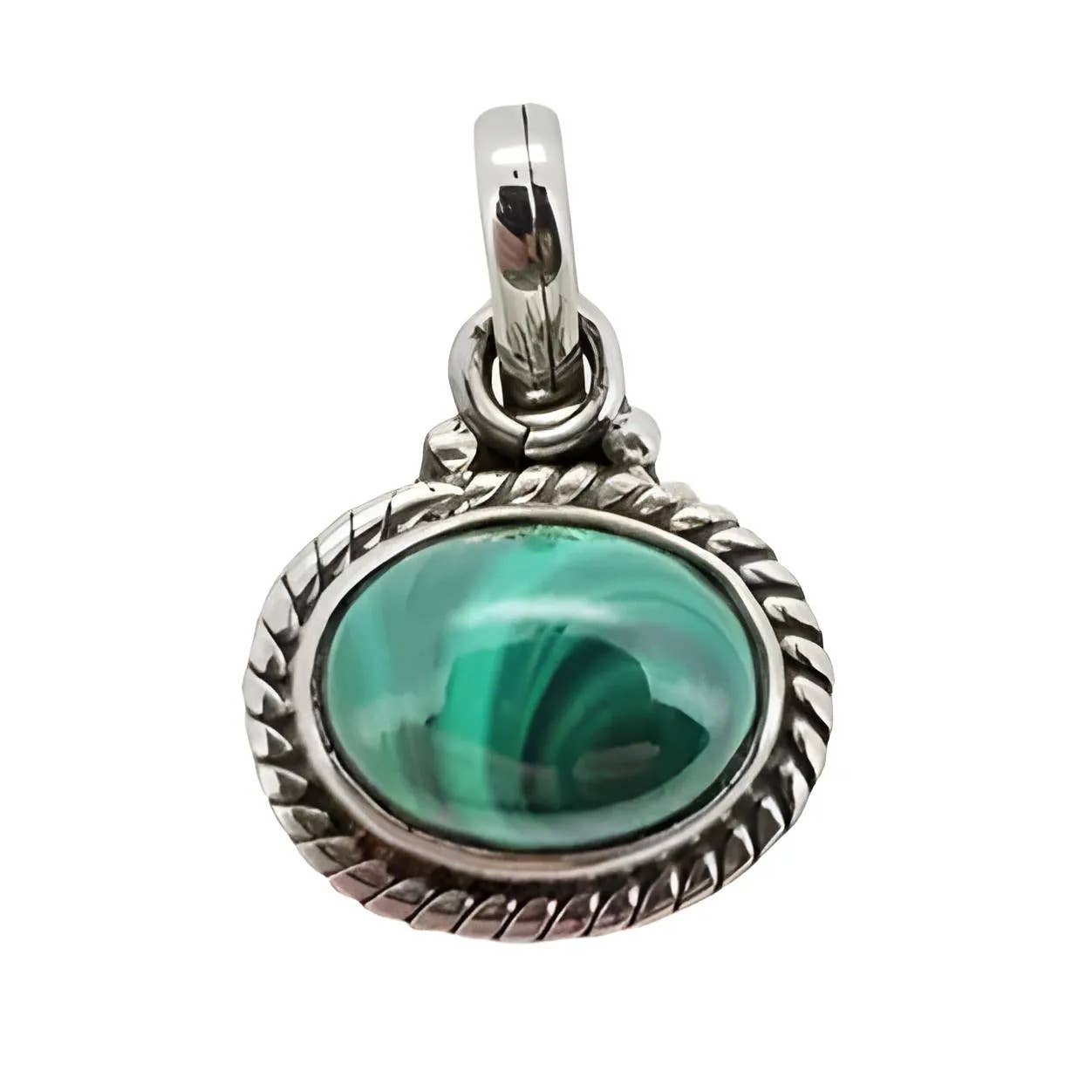 Malachite Sterling Silver Pendant