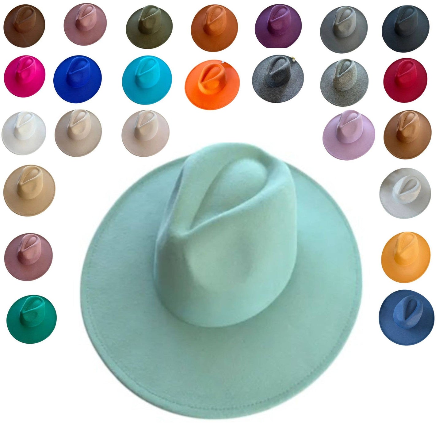 Fashion Classic Wide Brim Felt Hat 25 Colors Available!!