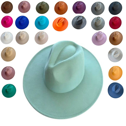 Fashion Classic Wide Brim Felt Hat 25 Colors Available!!