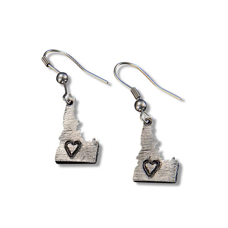 New Mexico -Home State Jewelry - Pewter State Earrings