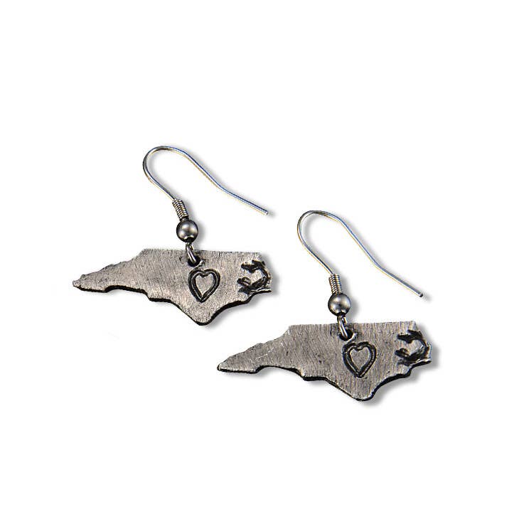 New Mexico -Home State Jewelry - Pewter State Earrings